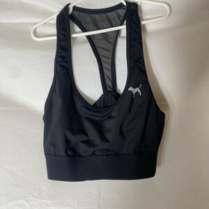 Victoria’s Secret VS, PINK black, sports bra, size  small